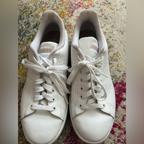 White Adidas Fashion sneaker - like new! - Picture 5 of 6